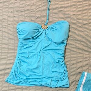 Michael Kors Turquoise Swim top!